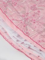 Embroidered Sequinned Semi-Stitched Lehenga & Unstitched Blouse With Dupatta - Image 3
