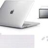 Fyx Front & Back Case for New MacBook Pro 13 inch A2289 / A2251 with Touch Bar & ID 2020 Release Hard Shell Case Cover Set  (Transparent, Laptop Case, Pack of: 4)