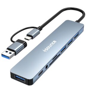 Sounce 8-in-1 USB + Type C Hub