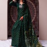 Taavi Bandhani Tie & Dye Woven Design Kanjeevaram Saree With Blouse Piece