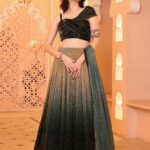 Embellished Sequinned Ready to Wear Lehenga & Unstitched Blouse With Dupatta