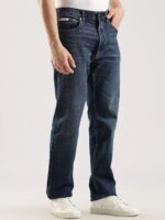 Men Regular Fit Mid-Rise Light Fade Jeans - Image 2