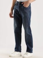 Men Regular Fit Mid-Rise Light Fade Jeans - Image 3