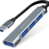 Bestor Multiport Adapter for MacBook Pro Air M1 4-in-1 4Port USB Hub  (GREY USB)